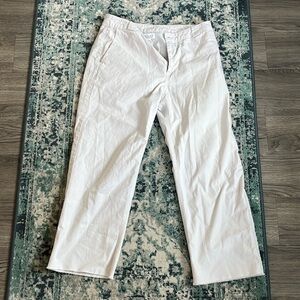 White wide leg pants size 10